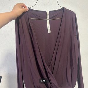 Lululemon Wrap Long Sleeve Top - size 6